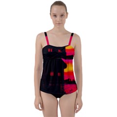 Ocean Dreaming Twist Front Tankini Set by essentialimage