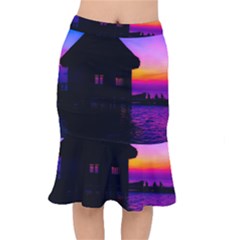 Ocean Dreaming Short Mermaid Skirt by essentialimage