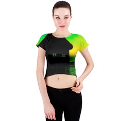 Ocean Dreaming Crew Neck Crop Top by essentialimage