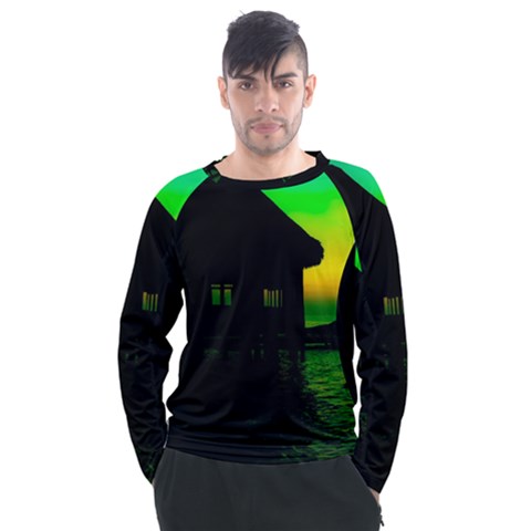 Ocean Dreaming Men s Long Sleeve Raglan Tee by essentialimage