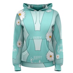 Easter Bunny Cutout Background 2402 Women s Pullover Hoodie