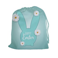 Easter Bunny Cutout Background 2402 Drawstring Pouch (2xl)