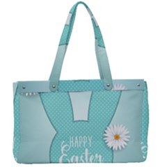 Easter Bunny Cutout Background 2402 Canvas Work Bag