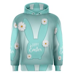 Easter Bunny Cutout Background 2402 Men s Overhead Hoodie