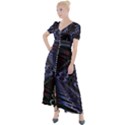 Digital Room Button Up Short Sleeve Maxi Dress View1