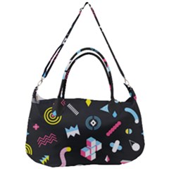 Memphis Design Seamless Pattern Removal Strap Handbag by BangZart