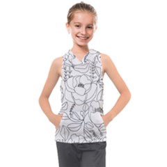 Contemporary Nature Seamless Pattern Kids  Sleeveless Hoodie by BangZart