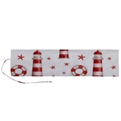 Nautical Seamless Pattern Roll Up Canvas Pencil Holder (l) by BangZart