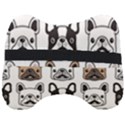 Dog french bulldog seamless pattern face head Head Support Cushion View2