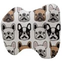 Dog french bulldog seamless pattern face head Head Support Cushion View4