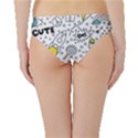 Set cute colorful doodle hand drawing Hipster Bikini Bottoms View2