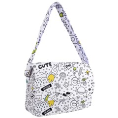 Set Cute Colorful Doodle Hand Drawing Courier Bag by BangZart