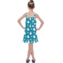 Elegant swan pattern with water lily flowers Kids  Overall Dress View2