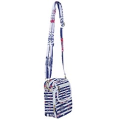 Seamless Marine Pattern Shoulder Strap Belt Bag