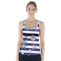 Seamless marine pattern Racer Back Sports Top View1