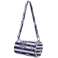 Seamless Marine Pattern Mini Cylinder Bag by BangZart