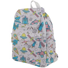 Cute Seamless Pattern With Space Top Flap Backpack by BangZart