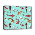 Pattern with koi fishes Canvas 10  x 8  (Stretched) View1