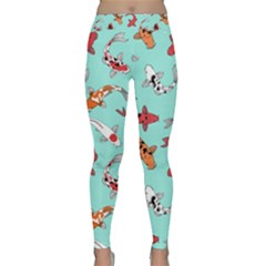 Pattern With Koi Fishes Classic Yoga Leggings by BangZart