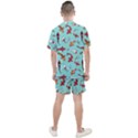 Pattern with koi fishes Men s Mesh Tee and Shorts Set View2