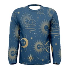 Seamless Galaxy Pattern Men s Long Sleeve Tee by BangZart