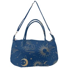 Seamless Galaxy Pattern Removal Strap Handbag by BangZart