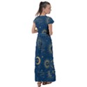 Seamless galaxy pattern Flutter Sleeve Maxi Dress View2