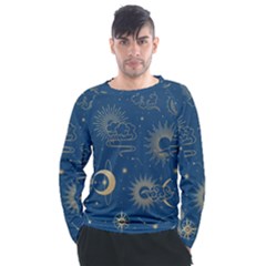 Seamless Galaxy Pattern Men s Long Sleeve Raglan Tee