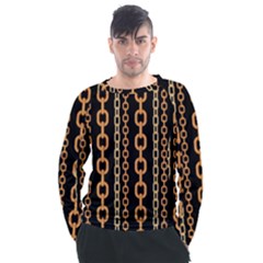 Gold Chain Jewelry Seamless Pattern Men s Long Sleeve Raglan Tee