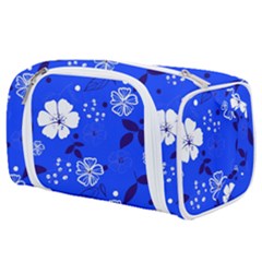 Blooming Seamless Pattern Blue Colors Toiletries Pouch by BangZart