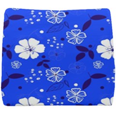 Blooming Seamless Pattern Blue Colors Seat Cushion by BangZart