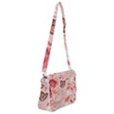 Beautiful seamless spring pattern with roses peony orchid succulents Shoulder Bag with Back Zipper View1