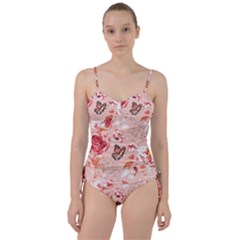 Beautiful Seamless Spring Pattern With Roses Peony Orchid Succulents Sweetheart Tankini Set by BangZart