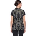 Art deco geometric abstract pattern vector Women s Puffer Vest View2