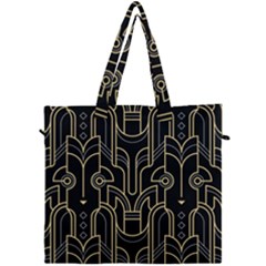 Art Deco Geometric Abstract Pattern Vector Canvas Travel Bag by BangZart