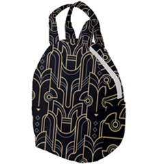 Art Deco Geometric Abstract Pattern Vector Travel Backpacks by BangZart