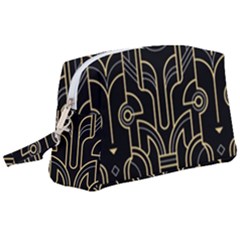 Art Deco Geometric Abstract Pattern Vector Wristlet Pouch Bag (large) by BangZart