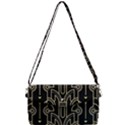 Art deco geometric abstract pattern vector Removable Strap Clutch Bag View1