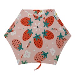 Strawberry Seamless Pattern Mini Folding Umbrellas by BangZart