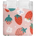 Strawberry seamless pattern Duvet Cover Double Side (California King Size) View1