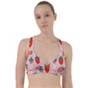 Strawberry seamless pattern Sweetheart Sports Bra View1