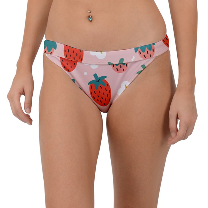 Strawberry seamless pattern Band Bikini Bottom