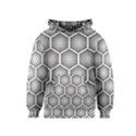 Halftone tech hexagons seamless pattern Kids  Pullover Hoodie View1