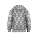 Halftone tech hexagons seamless pattern Kids  Pullover Hoodie View2