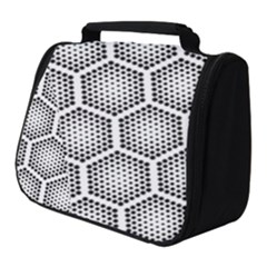 Halftone Tech Hexagons Seamless Pattern Full Print Travel Pouch (small) by BangZart