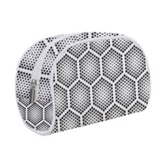 Halftone Tech Hexagons Seamless Pattern Makeup Case (small) by BangZart