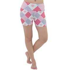 Cute Kawaii Patches Seamless Pattern Lightweight Velour Yoga Shorts