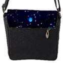 Realistic night sky poster with constellations Flap Closure Messenger Bag (S) View1