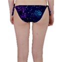 Realistic night sky poster with constellations Bikini Bottom View2