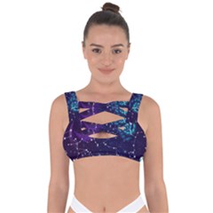 Realistic Night Sky Poster With Constellations Bandaged Up Bikini Top by BangZart